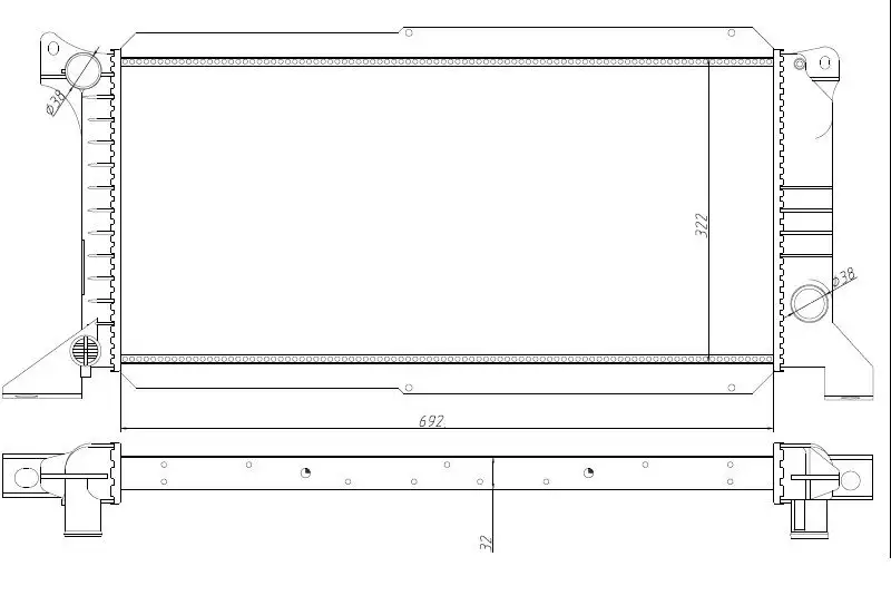 MGA 80467 Radyatör 99VT8005AA resmi