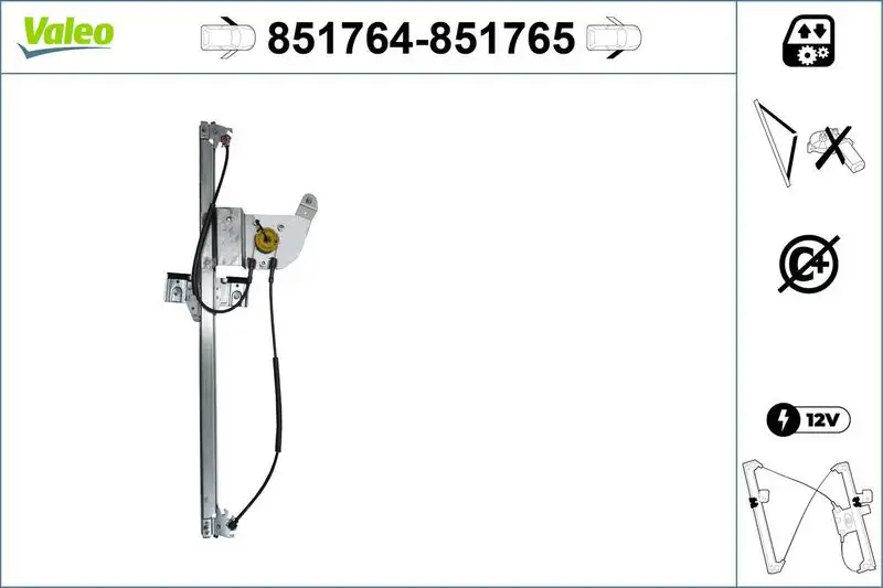 VALEO 851764 Ön Cam Krikosu (Sol) A9067200046 resmi