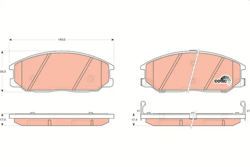 TRW GDB3297 Ön Fren Balatası resmi