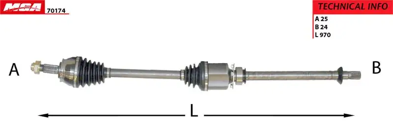 MGA 70174 Ön Aks (Sağ) 51810625 resmi