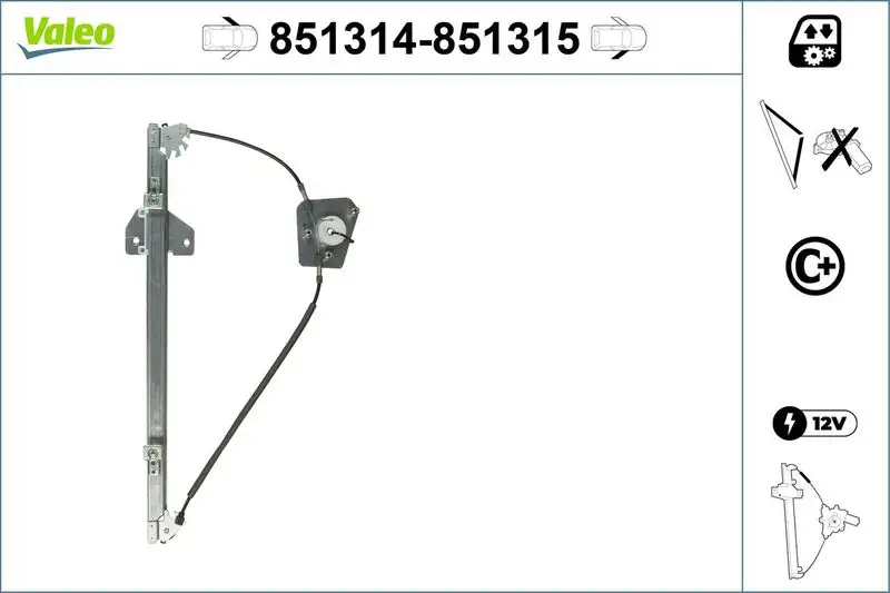 VALEO 851314 Ön Cam Krikosu (Sol) resmi