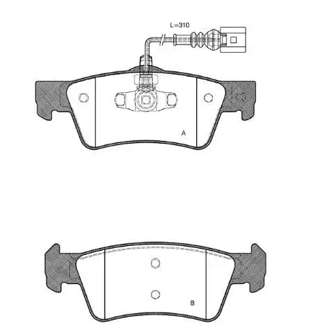 MGA 55653 Arka Fren Balatası 7H8698451 resmi
