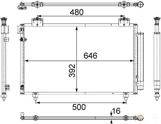 MGA 82178 Klima Radyatörü 8845005101 resmi