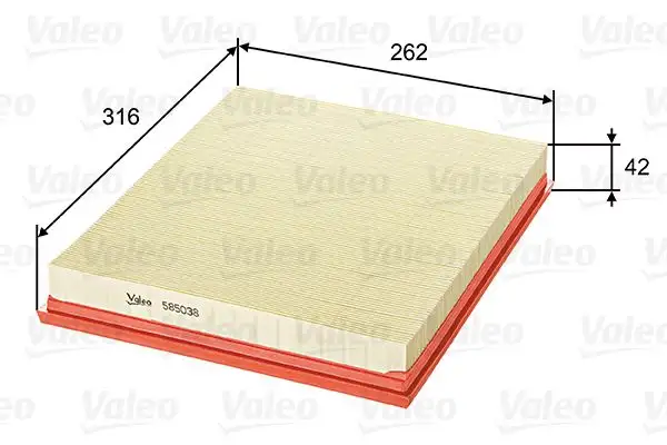 VALEO 585038 Hava Filtresi resmi