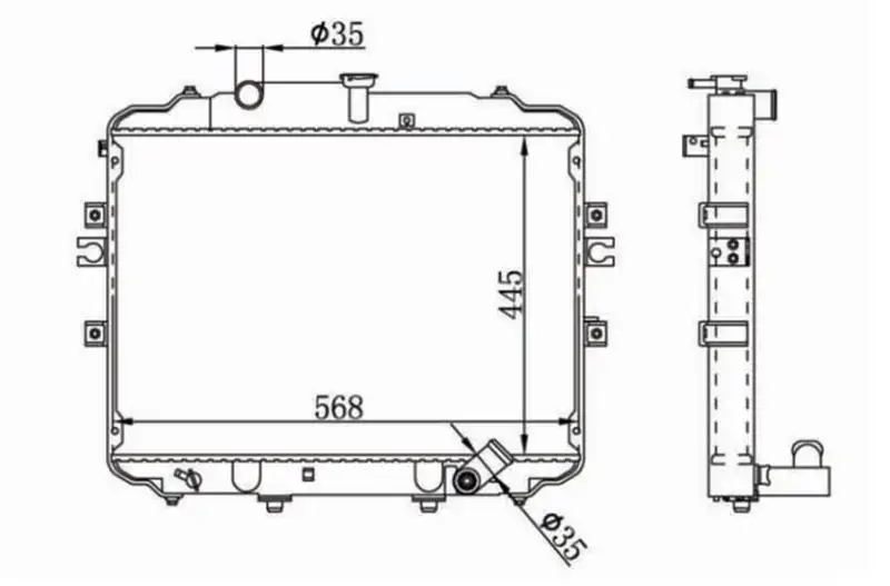 MGA 80468 Radyatör 253104F210 resmi