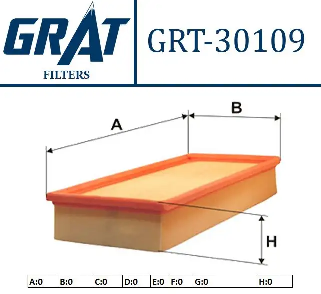 GRAT 30109 Hava Filtresi 13721738463 resmi