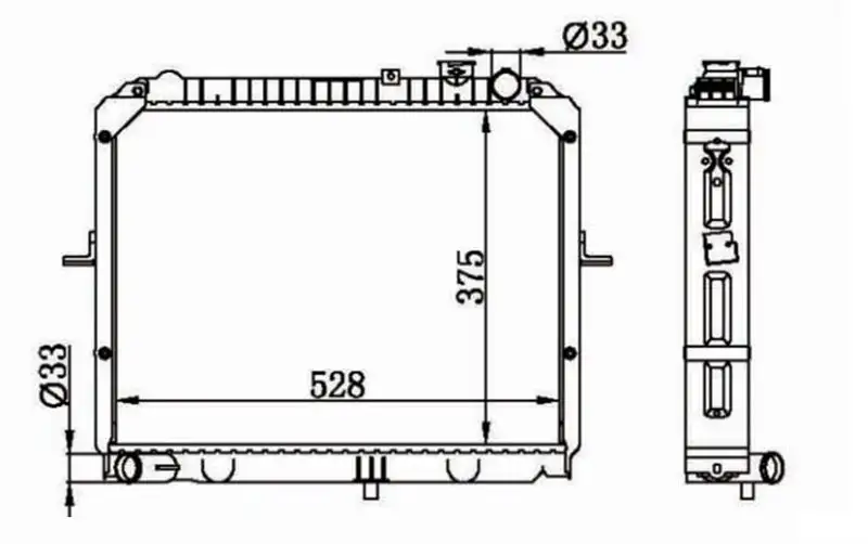 MGA 80722 Radyatör 0K72A15200 resmi