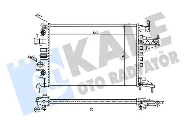 KALE 356870 Radyatör 9196691 resmi