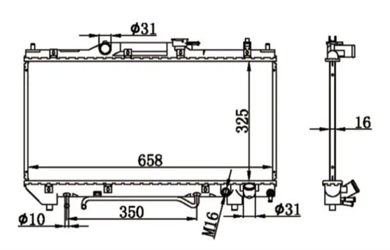 MGA 80716 Radyatör 1640003190 resmi