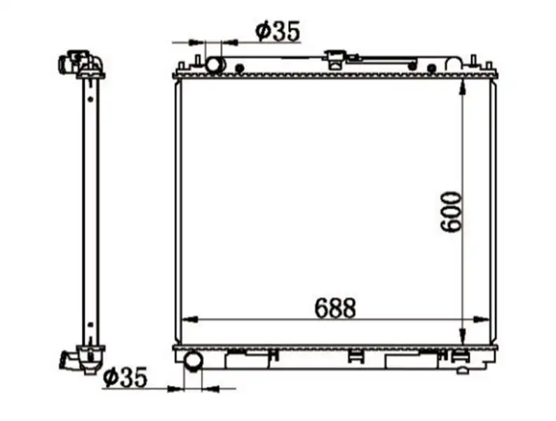 MGA 80645 Radyatör 21410EB30A resmi