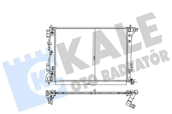 KALE 361980 Radyatör 25310D7650 resmi