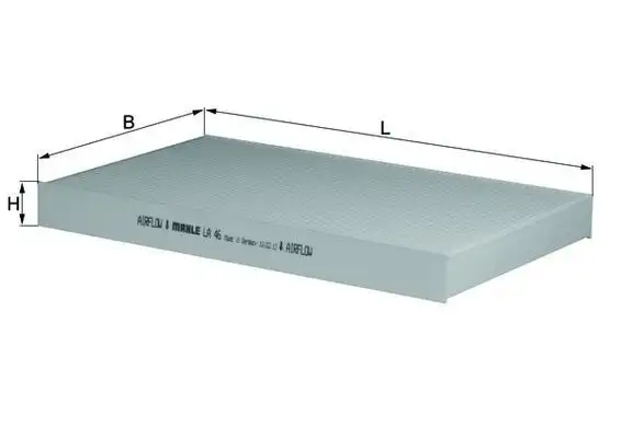 MAHLE LA46 Polen Filtresi resmi