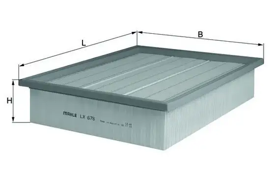 MAHLE LX678 Hava Filtresi A6380900151 resmi