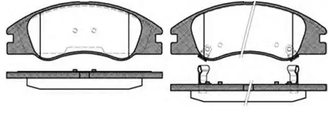 MGA 55373 Ön Fren Balatası 581012FA10 resmi