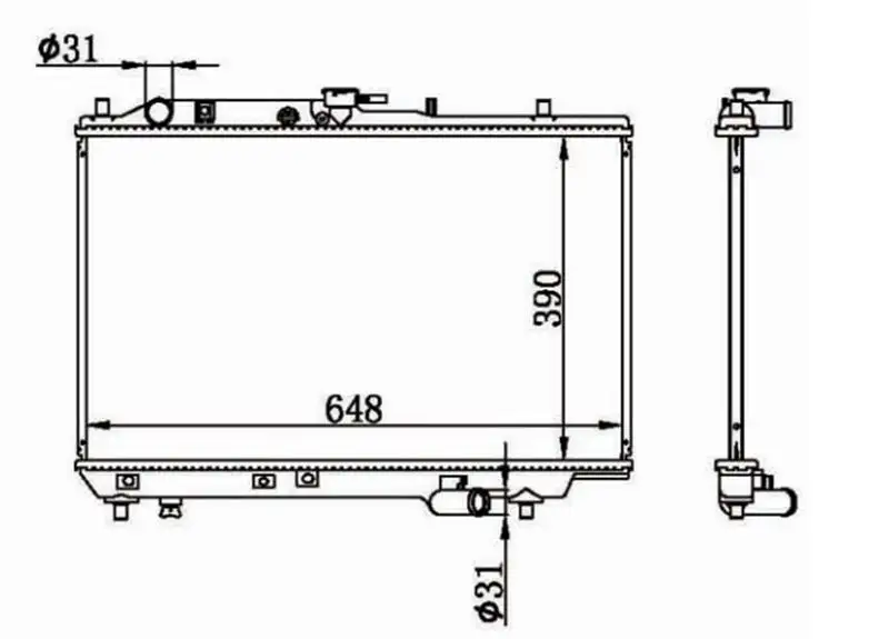 MGA 80566 Radyatör BP2615200F resmi