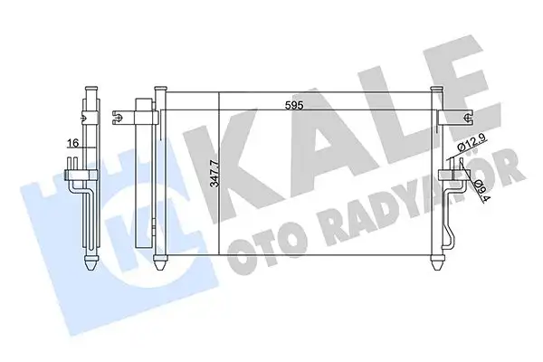 KALE 342980 Klima Radyatörü 9760625800 resmi