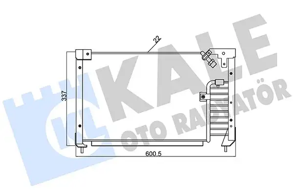 KALE 387400 Klima Radyatörü BR7061480 resmi