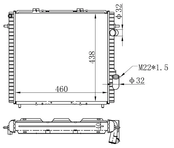 ORIS BRN016032 Radyatör 6006000712 resmi