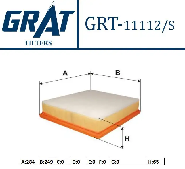 GRAT 11112S Hava Filtresi 8200505566 resmi