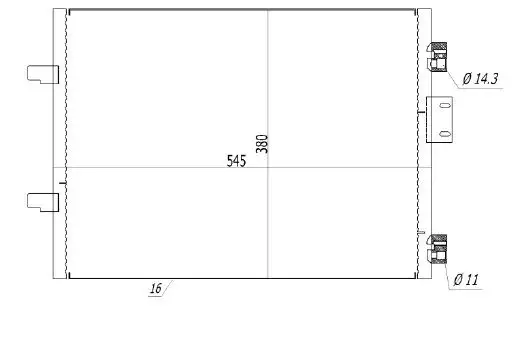 MGA 82254 Klima Radyatörü 7700436062 resmi