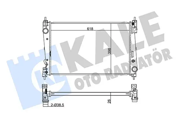 KALE 368600 Radyatör resmi
