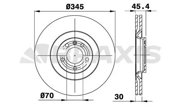 BRAXIS AD0010 Ön Fren Diski 93188445 resmi