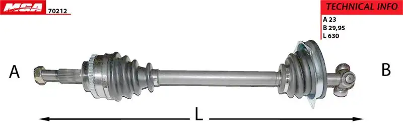 MGA 70212 Ön Aks (Sol) 8200622834 resmi