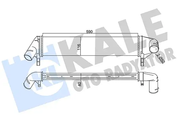 KALE 345085 Turbo Radyatörü 8200409045 resmi