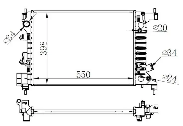 ORIS BCH293016 Radyatör 95460091 resmi