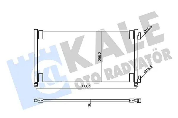 KALE 353210 Klima Radyatörü 46788049 resmi
