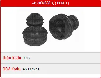 MASTER M4308 İç Aks Körüğü resmi