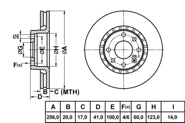 MGA 50167 Ön Fren Diski 569055 resmi