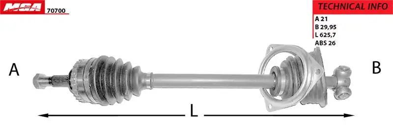MGA 70700 Ön Aks (Sol) 7711135246 resmi
