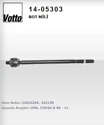 VOTTO 14-05303 Rot Mili 322158 resmi