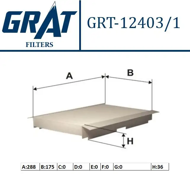 GRAT 124031 Polen Filtresi 6447NT resmi