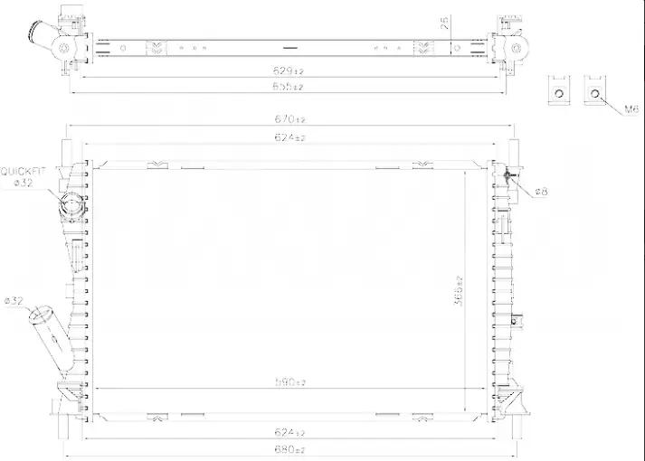 ORIS BFR900026 Radyatör 5S6H8005AA resmi