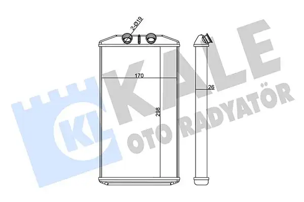 KALE 358670 Kalorifer Radyatörü 42569370 resmi