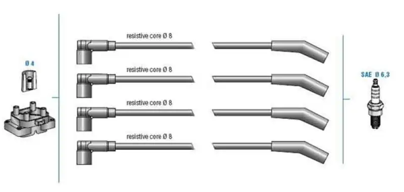 DODUCO 7856 Buji Kablosu 7388354 resmi