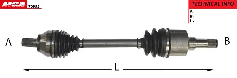 MGA 70955 Ön Aks (Sol) 3M513B437MG resmi