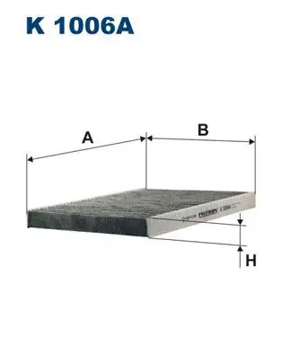 FILTRON K1006A Polen Filtresi (Karbonlu) resmi