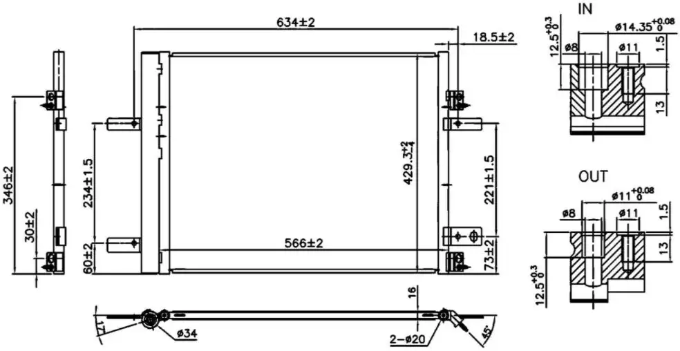 ORIS CPE912016 Klima Radyatörü 9677145480 resmi
