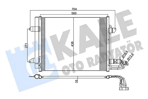 KALE 342485 Klima Radyatörü resmi