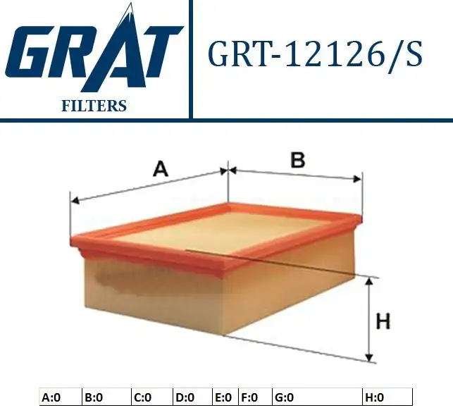 GRAT 12126S Hava Filtresi 1444CE resmi