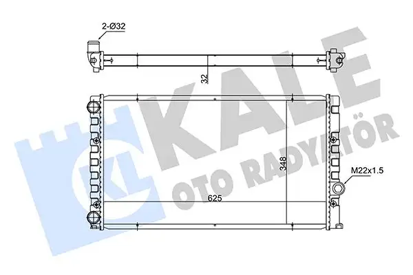 KALE 348235 Radyatör resmi
