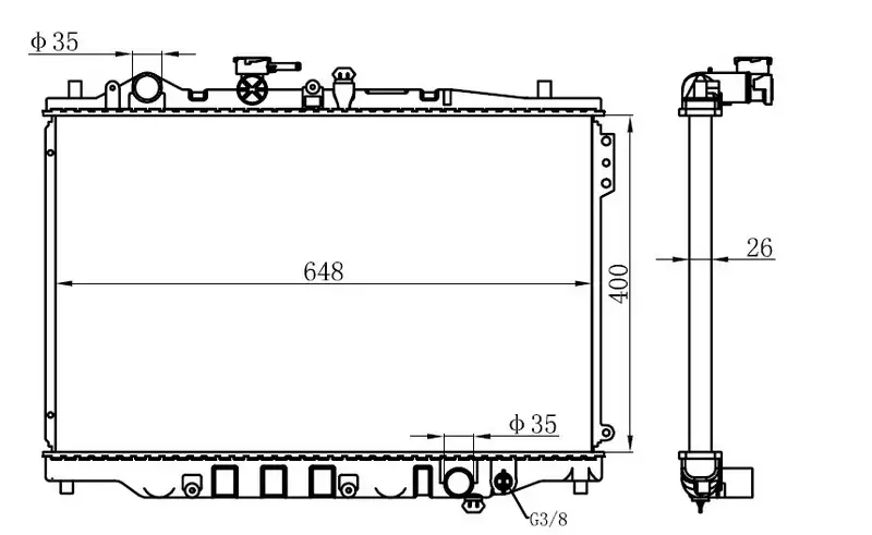 ORIS BMZ015016 Radyatör resmi