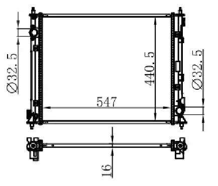 ORIS BHN207016 Radyatör 971382E100 resmi