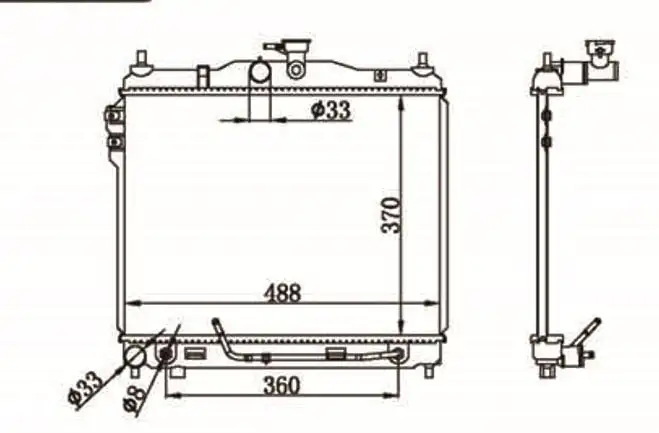 MGA 80763 Radyatör 253101C350 resmi