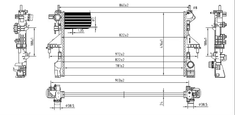 MGA 80856 Radyatör 1613996180 resmi
