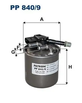 FILTRON PP840/9 Yakıt Filtresi A6510901652 resmi