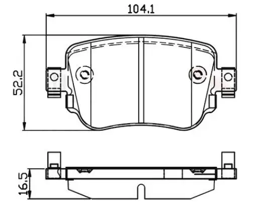MGA 55658 Arka Fren Balatası 7N0698451A resmi